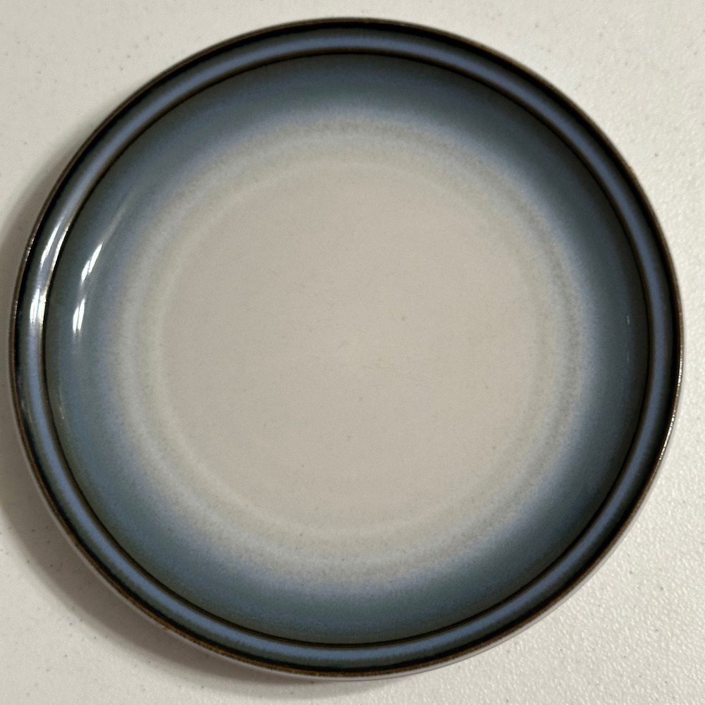 Noritake Sorcerer 8620 Stoneware Dinner Plate Ombre Blue Gray Cream Japan 10"‎